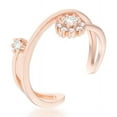 thumbnail image 1 of Jgoodin  Womens Krista 0.25 CT Cubic Zirconia Rose Gold AbstractWrap Ring - Size 6, 1 of 1