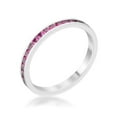 thumbnail image 1 of Jgoodin  Womens Teresa 0.5 CT Garnet Cubic Zirconia Stainless Steel Eternity Band - Size 5, 1 of 1