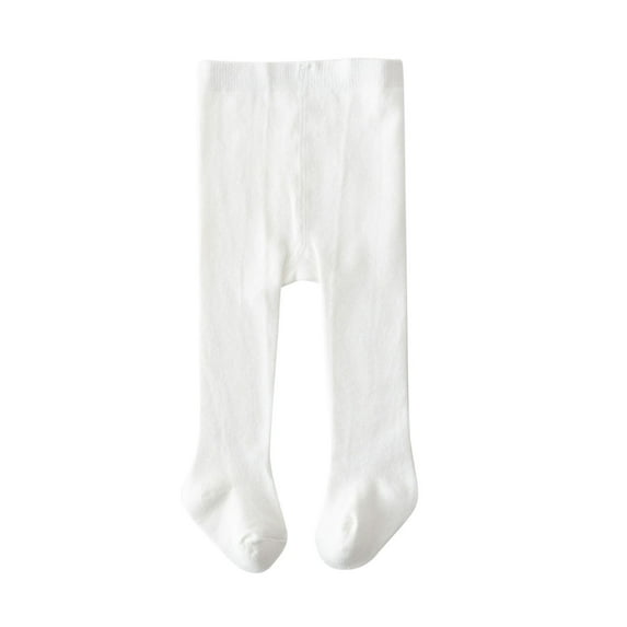 Jgppe Baby Tights for Girls Solid Color Knit Soft Cotton Warm Leggings Stockings Infant Pants 0-2 Years