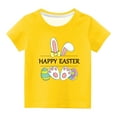 thumbnail image 1 of Jgppe Boys Girls Easter T-Shirt Casual Loose Short Sleeves Printed Crewneck Shirt for Toddler Kids 3-14 Years, 1 of 4