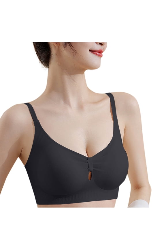 Everyday Bras for Women Comfort Wireless Full Coverage V Neck Support Push up Bralettes