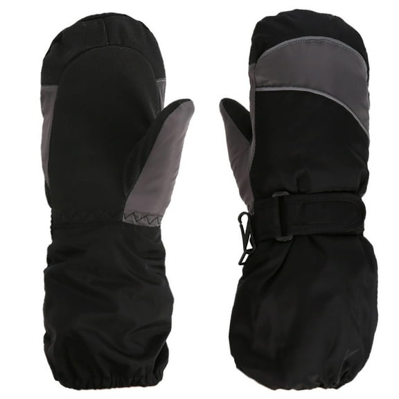 Jgppe Kids Mittens Waterproof Winter Warm Fleece Lined Long Cuff Ski Gloves for Boys Girls 6-11 Years