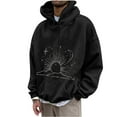 thumbnail image 1 of Jgppe Men's Pullover Sweatshirt Oversized Vintage Hooded Long Sleeve Drawstring Sweatshirt Unisex Valentine's Day, 1 of 5