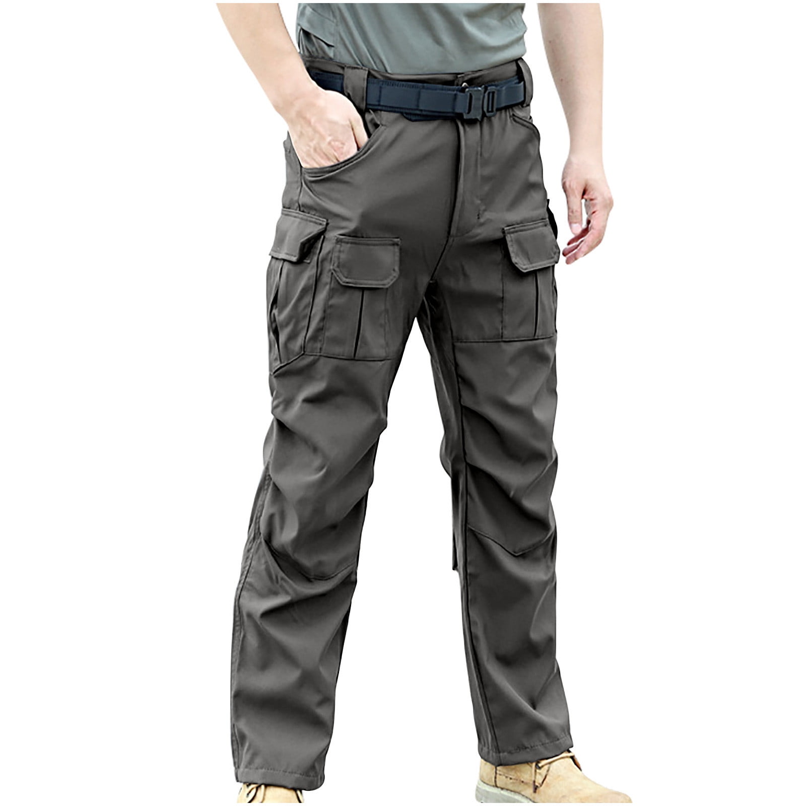 パンツ PERSEVERE MULTI POCKET CARGO PANTS PERSEVERE WATER-REPELLENT MULTI-POCKET CARGO PANTS - BL
