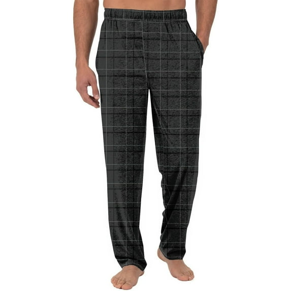 Jgppe Mens Pajama Pants with Pockets Printed Elastic Waist Stretchy Loose Comfy Sleep Pants for Men Homewear