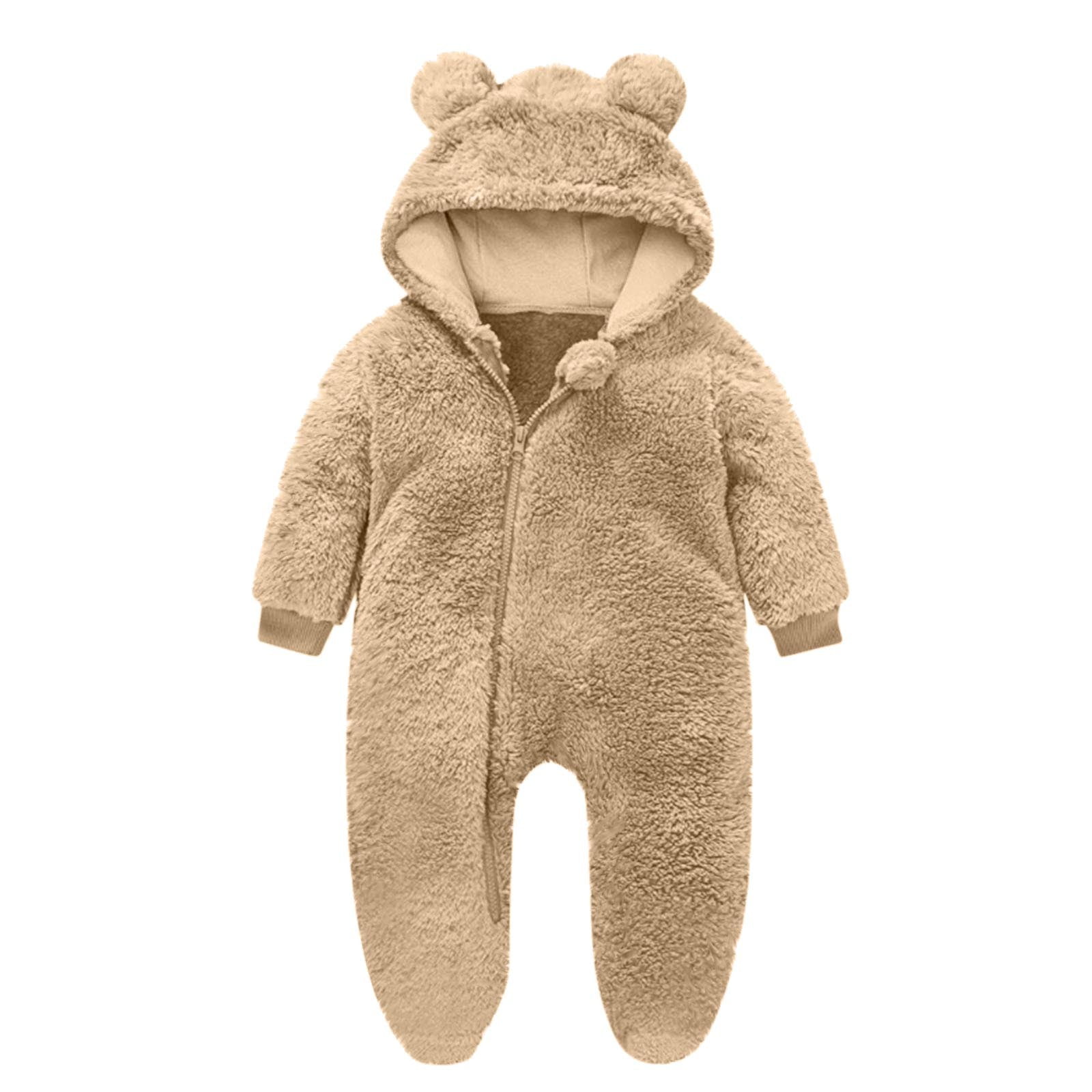 Fleece Hooded Newborn Suit (0-12M)
