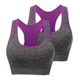thumbnail image 1 of KyCheLot Women's Workout Bras 2 Pack High Impact Support Racerback Seamless Wicking Pullover Sports Bras for Women, 1 of 6