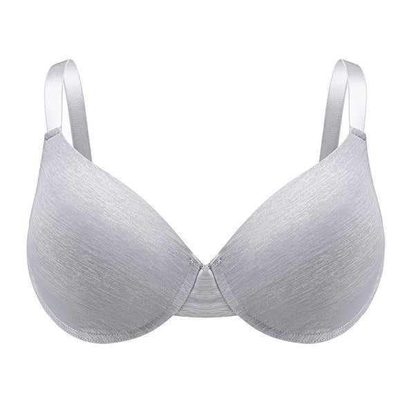 Jgppe Womens T Shirt Bra Full Cup Wireless Deep V Smooth Breathable Soft Seamless Everyday Bra for Ladies