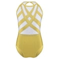 thumbnail image 1 of Jhaoyu Girls Leotards Sleeveless Camisole Ballet Body with Rhinestones Gymnastics Unitard Acrobatics Yellow 12, 1 of 4