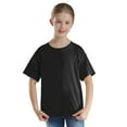thumbnail image 1 of Jhaoyu Kids Boys Girls Solid Color Short Sleeve T-Shirt Casual Crew Neck Basic Tees Top School Shirts Black 120, 1 of 7