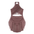 thumbnail image 1 of Jhaoyu Kids Girls Shiny Backless Ballet Leotard Dress with Skirt Lyrical Jazz Latin Modern Dusty Pink 10, 1 of 9