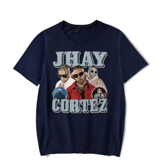 Jhayco Jhay Cortez T Shirt Harajuku Aesthetic Graphic 2023 World Tour T-Shirt Unisex Streetwear Cotton Tees Shirts Top