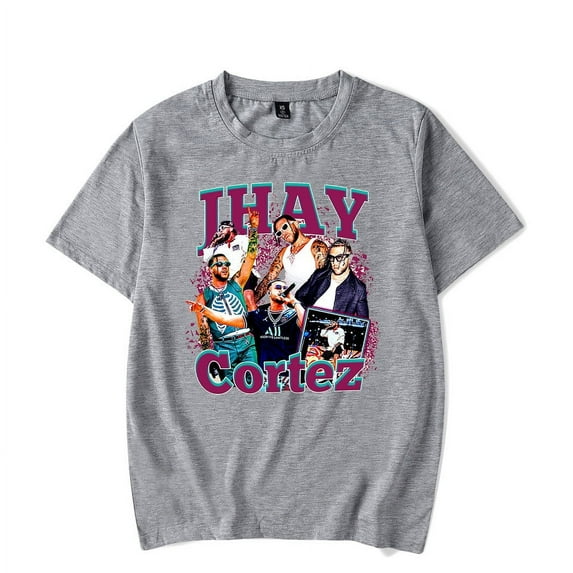Jhayco Merch Jhay Cortez T-Shirt Harajuku Aesthetic Graphic 2023 World Tour T-Shirt Unisex Streetwear Cotton Tees Shirts Top