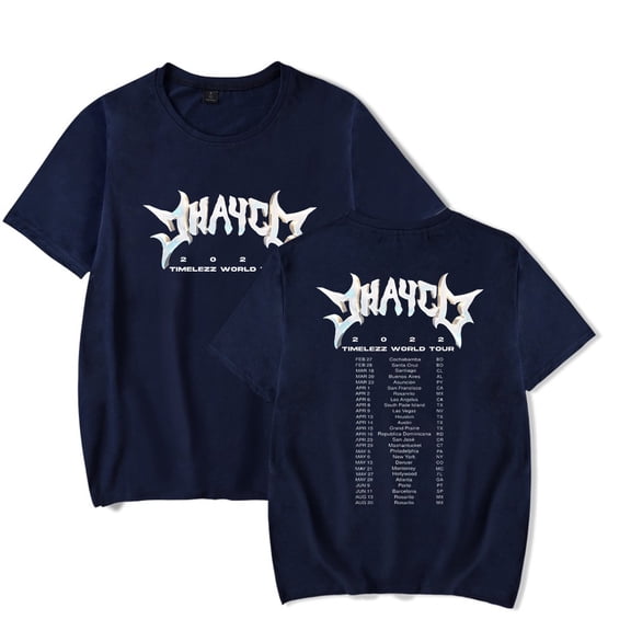 Jhayco Timelezz Tour ;Jhay cortez concert merch;Jhayco Crewneck Unisex Trend Casual Short Sleeve T-Shirt Top