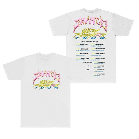 Jhayco Tour Merch T-Shirt Women Men Casual Crewneck Short Sleeve Fashion Tee