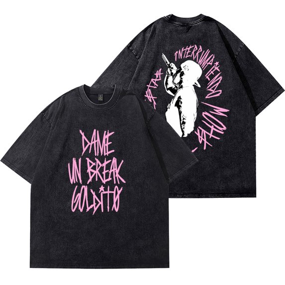 Jhayco Tour Merch Vintage Wash Tee New Logo Cotton T-Shirts Women Men Fashion HipHop Short Sleeve