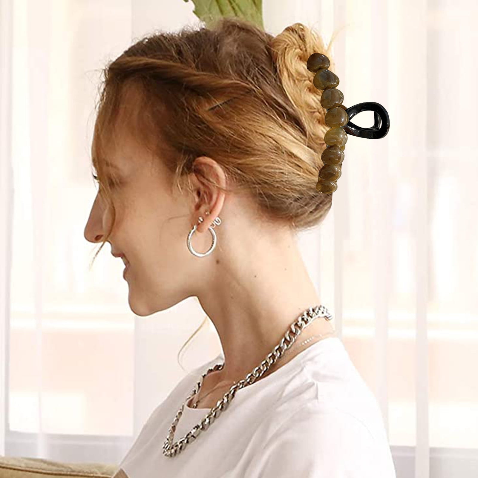 Jhbxhhd Hair Barrettes for Women Rainbow Heart Hair Clip Cute And