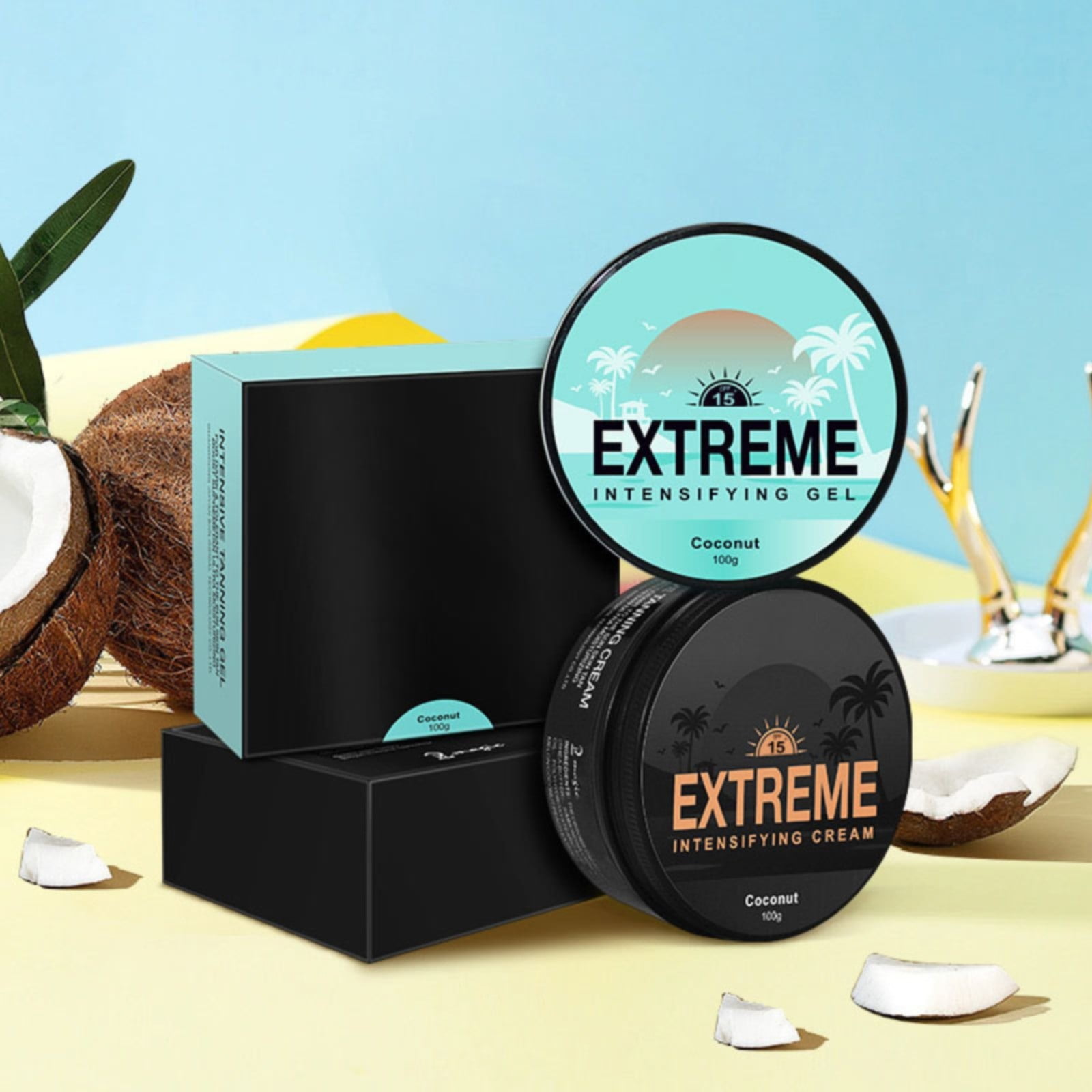 Jhbxhhd Personal Skin Care Intensive Tanning Gel Dark Tan Accelerator