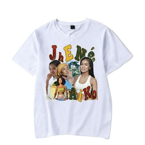 Jhené Aiko Tshirt Merch pop graphics print Crewneck Unisex Trend Casual Short Sleeve Top