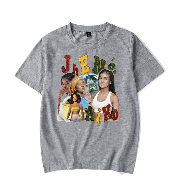 Jhené Aiko Tshirt Merch pop graphics print Crewneck Unisex Trend Casual Short Sleeve Top