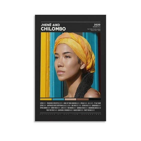 Jhene Aiko Chilombo 10 Canvas Poster Bedroom Decoration Landscape Office Valentine's Birthday Gift