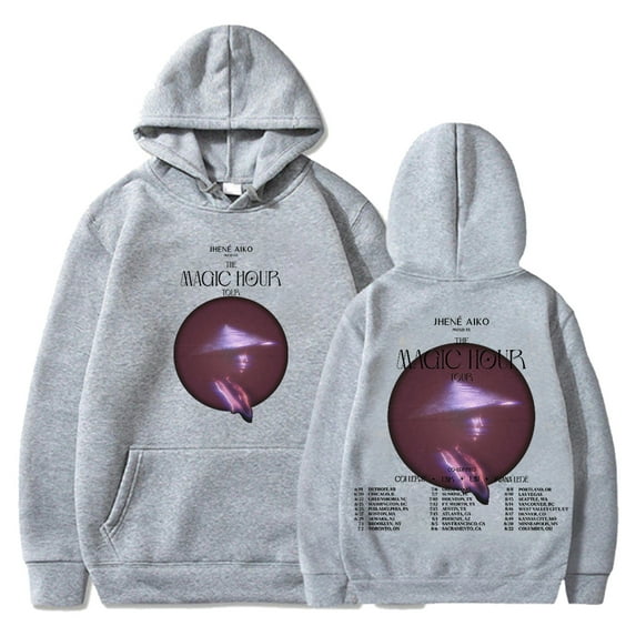 Jhene Aiko Merch The Magic Hour Tour 2024 Hoodie Long Sleeve Streetwear Men Women Hooded Sweatshirt