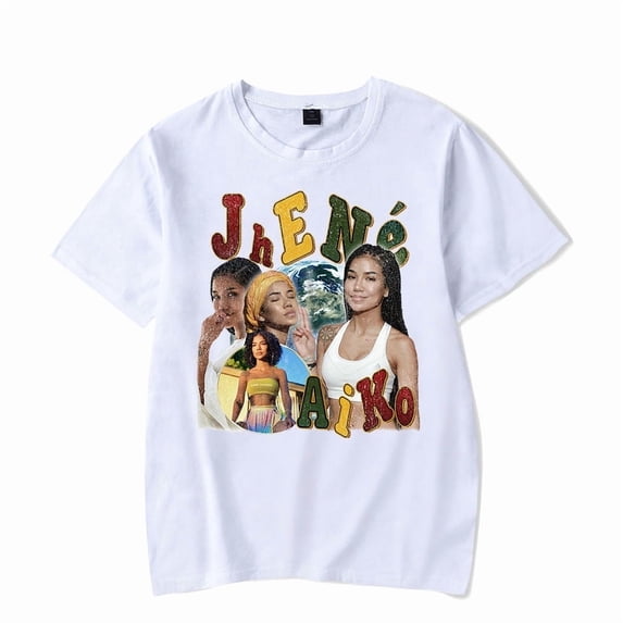Jhene Aiko Merch Unisex Oversized Soft Cotton Short Sleeve Graphic Crewneck T-Shirt - Summer Pop R&B Casual Streetwear