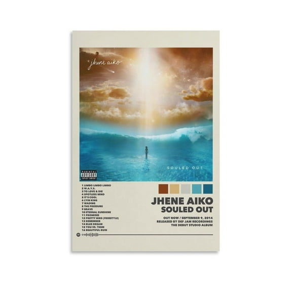 Jhene Aiko Souled Out 9 Canvas Poster Bedroom Decoration Landscape Office Valentine's Birthday Gift