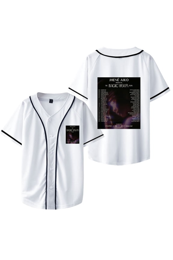 Jhene Aiko The Magic Hour 2024 Tour Baseball Jacket Merch Jackets Unisex Fashion Casual Short Sleeve Clothing