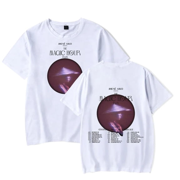 Jhene Aiko The Magic Hour Tour 2024 T-Shirt Merch Women/Men Unisex Summer Short Sleeve Tshirt Streetwear