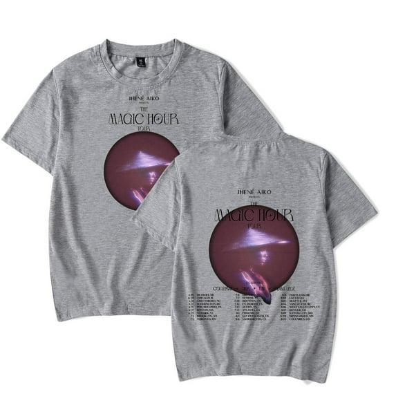 Jhene Aiko The Magic Hour Tour 2024 T-shirt New Women Men Casual Fashion Short Sleeve Tee