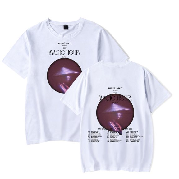 Jhene Aiko The Magic Hour Tour 2024 T-shirt New Women Men Casual Fashion Short Sleeve Tee