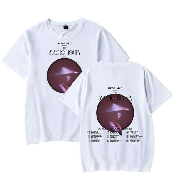 Jhene Aiko The Magic Hour Tour 2024 T-shirt New Women Men Casual Fashion Short Sleeve Tee