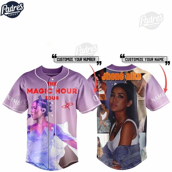Jhene Aiko The Magic Hour Tour Custom Baseball Jersey Gifts
