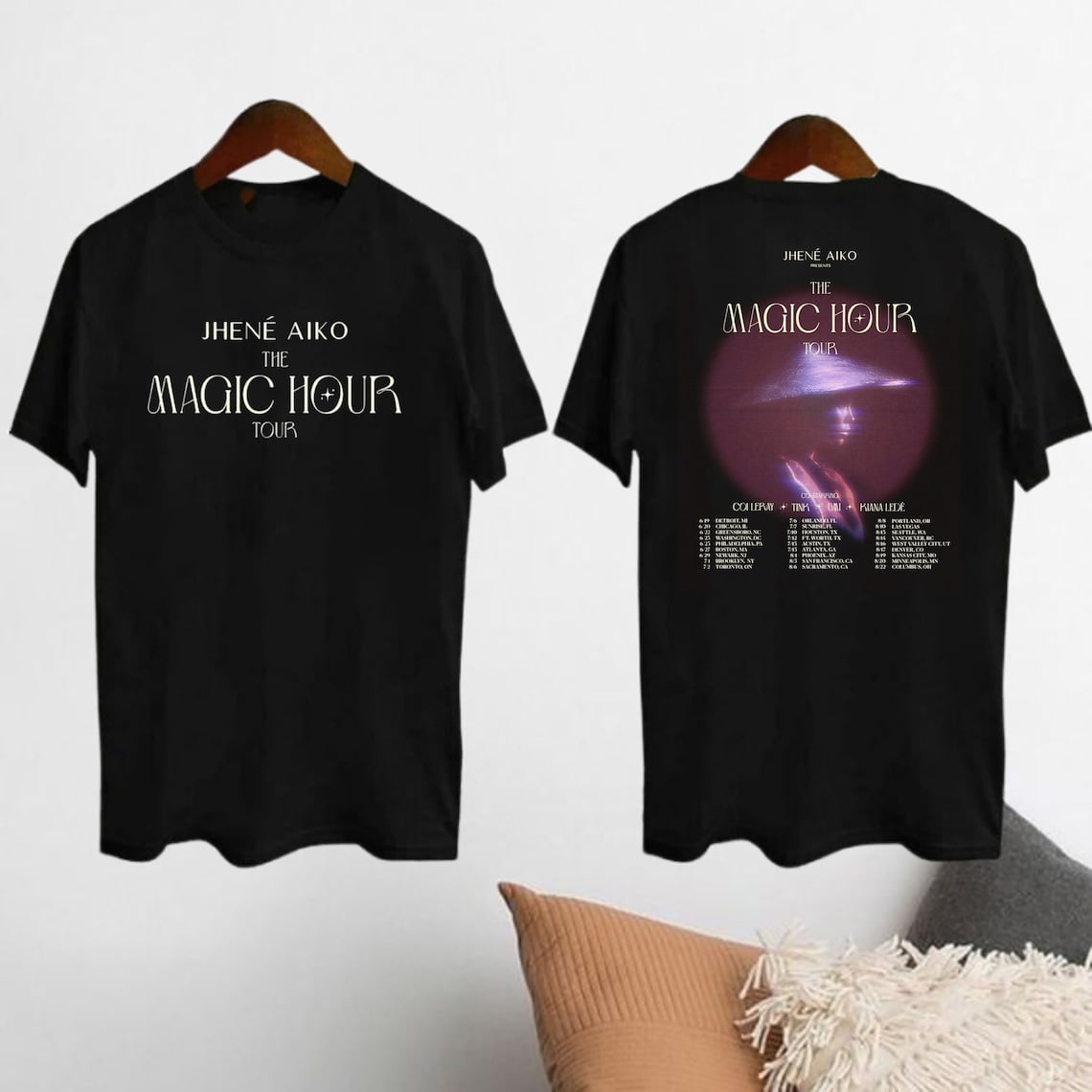 Jhene Aiko Vintage T-Shirt, Jhene Aiko The Magic Hour Tour