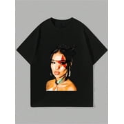 Jhene Music Aiko T-Shirt Casual Digital Print 220g Pure Heavy 100% Cotton T Shirt