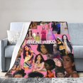 thumbnail image 1 of Jhene Music Aiko Throw Blankets Warm Super Soft and All Season Plush Blanket for Sofa Bed Living Room Decor 50x60, 1 of 6