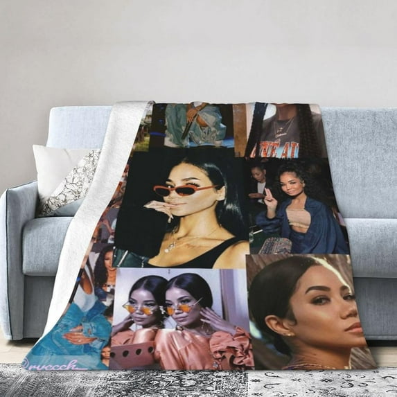 Jhene Music Aiko Throw Blankets Warm Super Soft and All Season Plush Blanket for Sofa Bed Living Room Decor 50x60