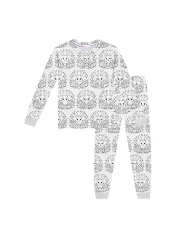 Boys Outfit Sets Easter Bunny Diy Hand Painted Colouring Pajama Girl Wea Fall Outfits