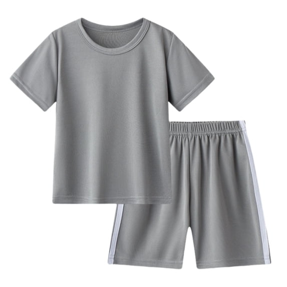 Piomll Boys Outfit Sets Spring Summer Short Sleeve Tshirt Shorts Fall Clothing