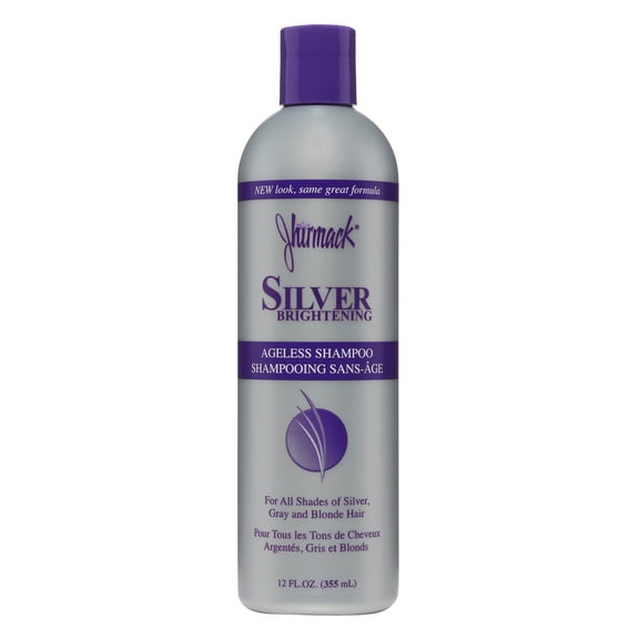 Jhirmack Brightening Purple Shampoo with Collagen, Tones Silver & Blonde Hair Shades, 12 fl oz