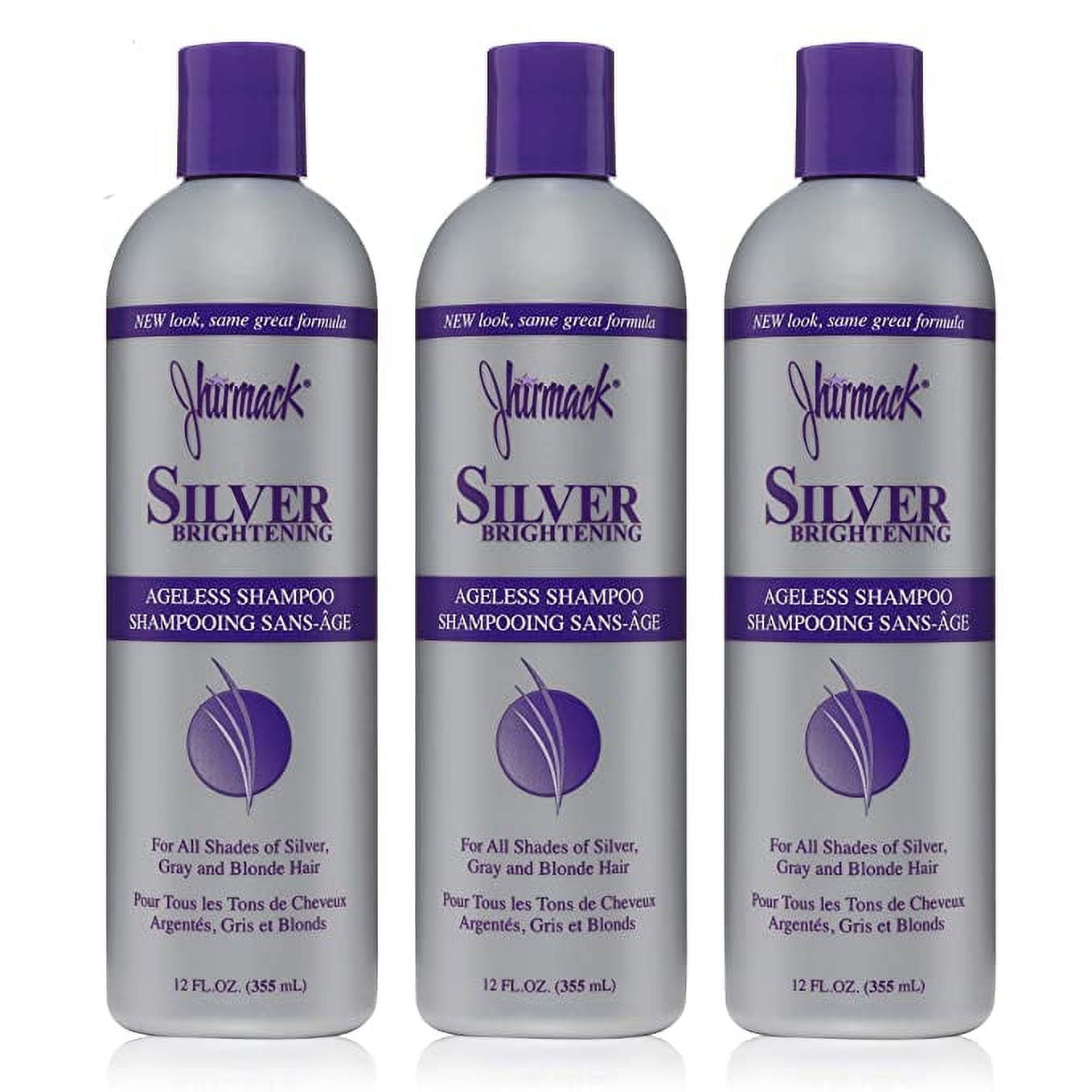 Jhirmack Silver Brightening Shampoo 12 Ounce (355ml) (3 Pack)