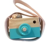 Jhomerit Early Education Toys Wooden Kids Camera Toy Early Education Handmade Decorative Furniture Cute Props Wooden Camera (B)