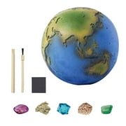 Jhomerit Solar System Gemstone Kit Up Gems Rocks & Space Toys Science Kits for Kids Great Geology Gift for Boys & Girls Stem Toys (Blue)