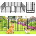 thumbnail image 1 of Jhsomdr Decorative Garden Fence 32" Height 24 Panels Heavy Duty Metal No Dig Animal Barrier Garden Wire Fencing for Yard, 1 of 8
