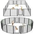 Jhsomdr Dog Playpen Outdoor 20 Panels 32" Height Heavy Duty Dog Fence