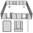 thumbnail image 1 of Jhsomdr Dog Playpen Outdoor 24 Panels 40" Height Heavy Duty Metal Dog Fence with Gate Pets Puppy Playpen Exercise Dog Pen for Small/Medium/Large Dogs, 1 of 7