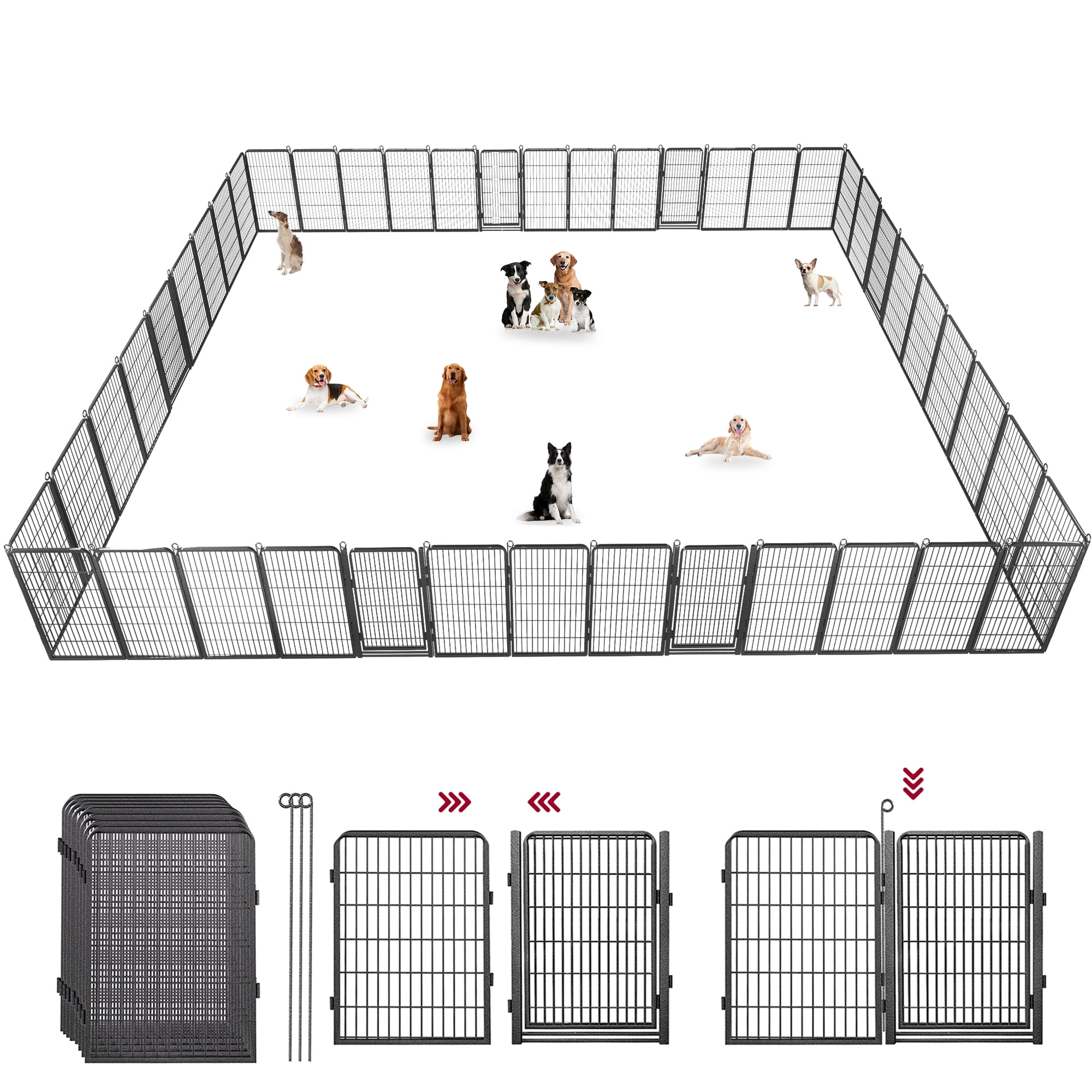 Picture of Jhsomdr Dog Playpen Outdoor, 42 Panels 40