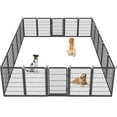 thumbnail image 1 of Jhsomdr Heavy Duty Dog Playpen 14 Panels 40"Height x 27"Width Dog Fence Exercise Pen with Doors Pet Puppy Outdoor Playpen Pen for RV, Camping, Yard, 1 of 7