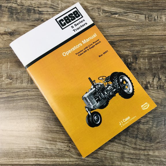 Ji Case S Series Sc So Tractor Owners Operators Manual Maintenance Controls